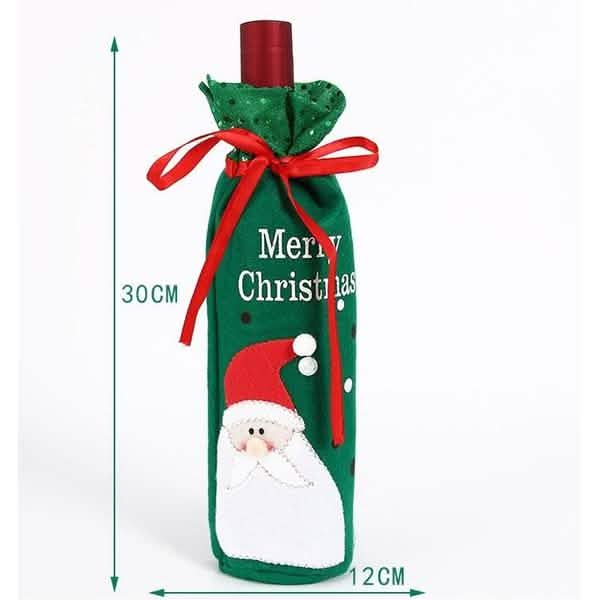 2-Pack: Christmas Decorations Red Wine Bag DailySale