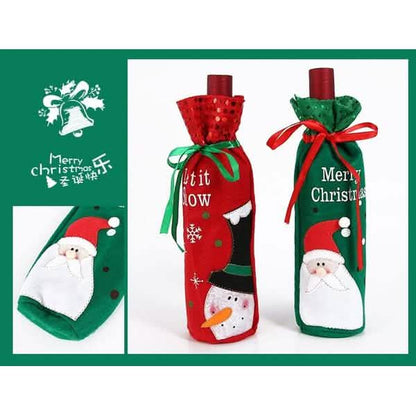 2-Pack: Christmas Decorations Red Wine Bag DailySale