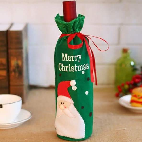 2-Pack: Christmas Decorations Red Wine Bag DailySale