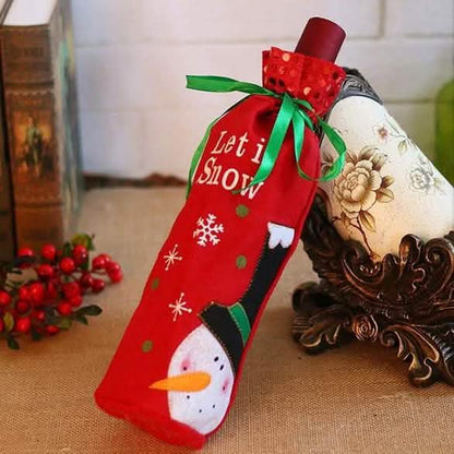 2-Pack: Christmas Decorations Red Wine Bag DailySale