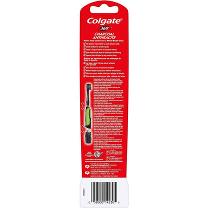 2-Pack: Colgate 360 Battery Powered Charcoal Toothbrush DailySale