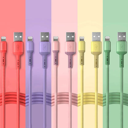 2-Pack: Colorful Charging Cables - Lightning or USB-C DailySale