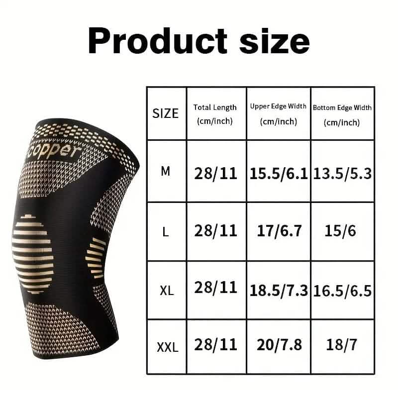 2-Pack: Copper Compression Knee Brace DailySale