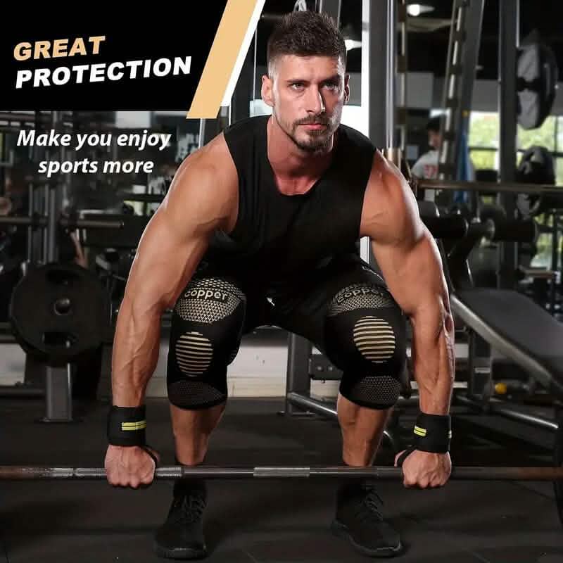 2-Pack: Copper Compression Knee Brace DailySale