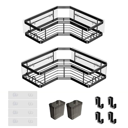 2-Pack: Corner Shower Caddy No Drilling Adhesive Shower Organizer DailySale