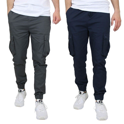 2-Pack Cotton Stretch Cargo Jogger Pants DailySale