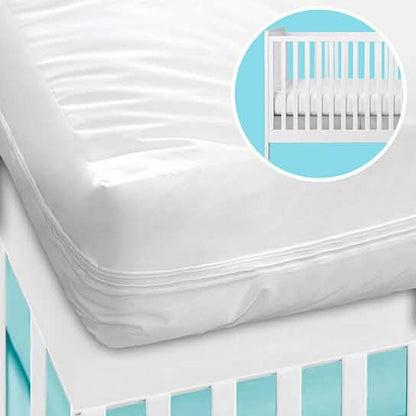 2-Pack: Deluxe Vinyl Zippered Crib Mattress Cover DailySale