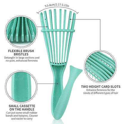 2-Pack: Detangler Brush for Curly Hair, Afro Textured 3a to 4c Kinky Wavy DailySale