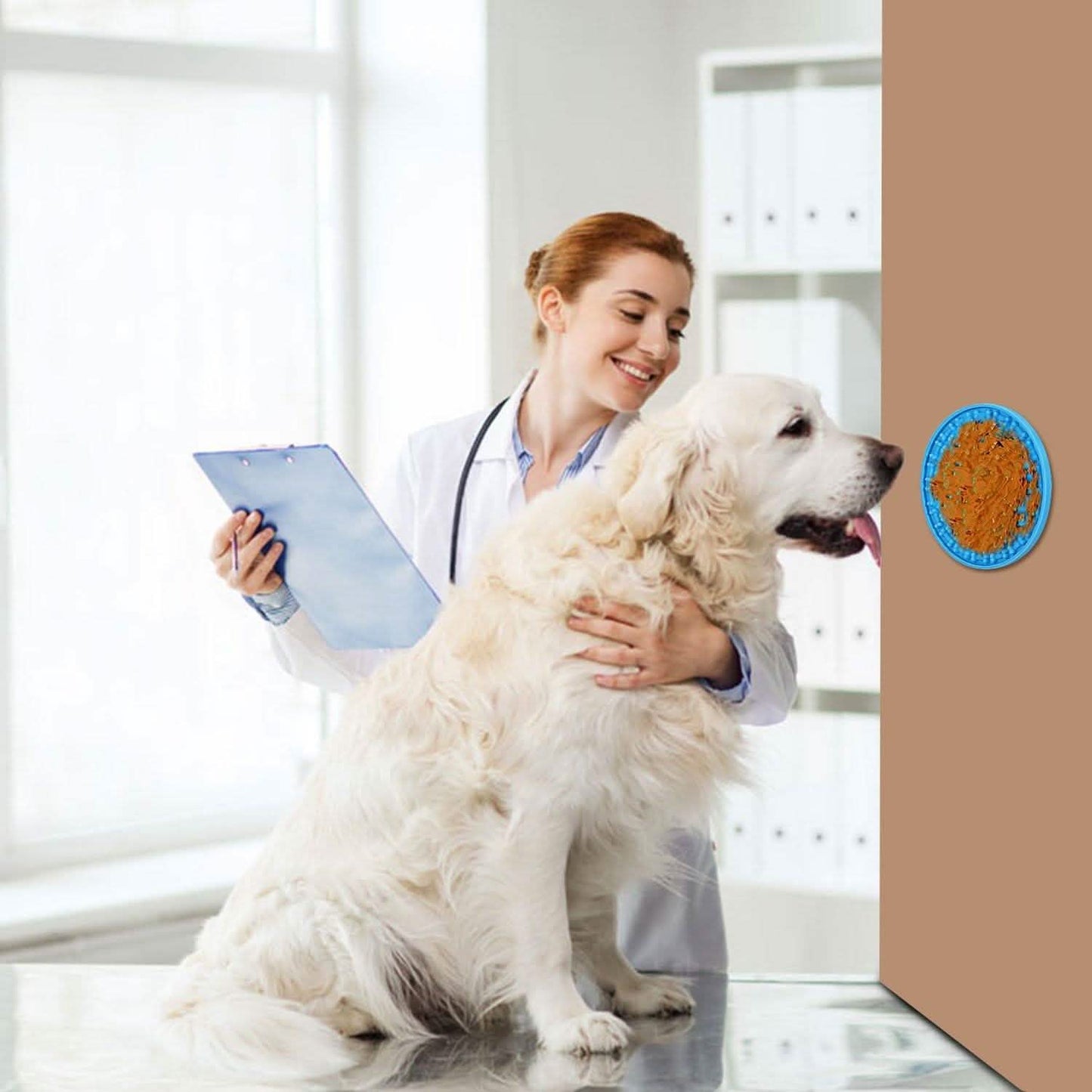 2-Pack: Dog Lick Pad Pet Shower Grooming Slow Feeder Distraction Mat DailySale