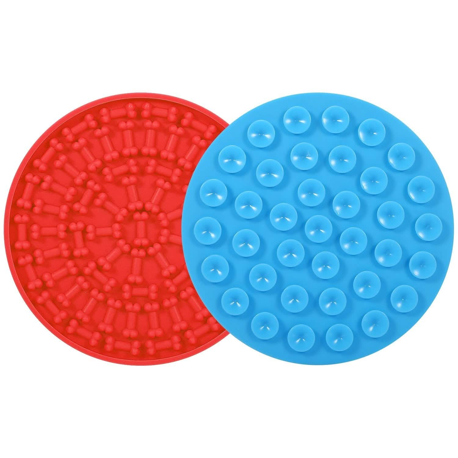 2-Pack: Dog Lick Pad Pet Shower Grooming Slow Feeder Distraction Mat DailySale