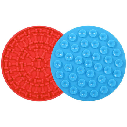 2-Pack: Dog Lick Pad Pet Shower Grooming Slow Feeder Distraction Mat DailySale