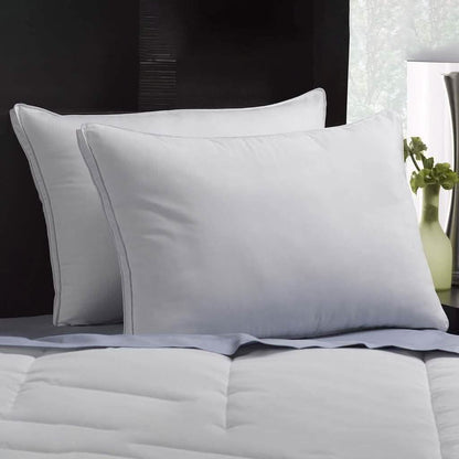 2-Pack: DownSupply Firm Gusseted Gel Fiber Pillows DailySale