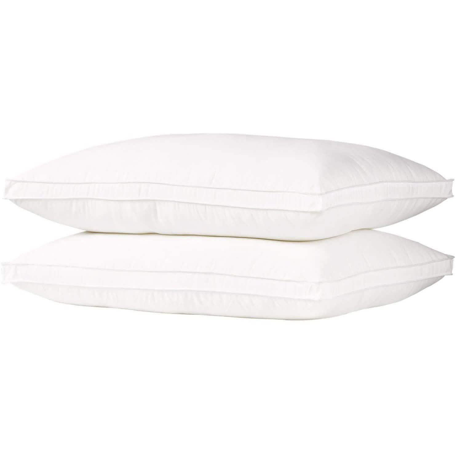 2-Pack: DownSupply Firm Gusseted Gel Fiber Pillows DailySale