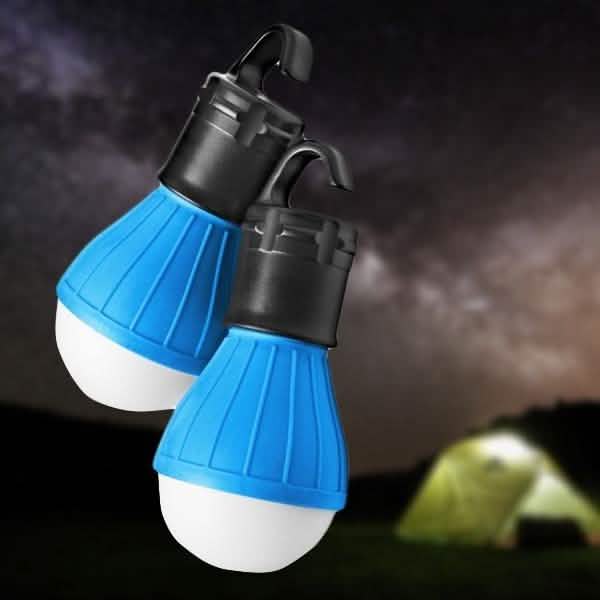 2-Pack: E-TRENDS Portable LED Lantern Tent Light Bulb DailySale