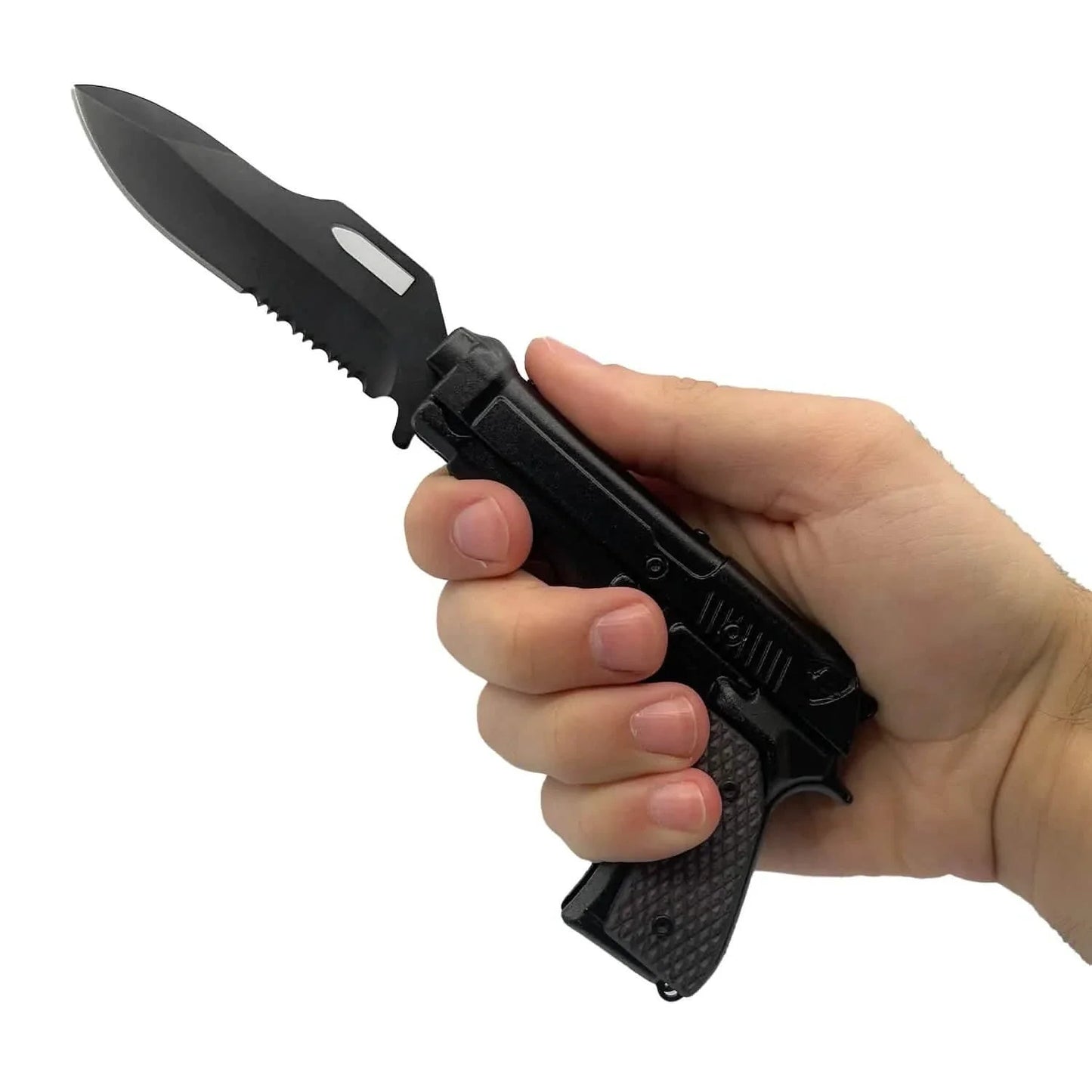 ElitEdge 4.75" Folding Pistol Knife with Holster DailySale