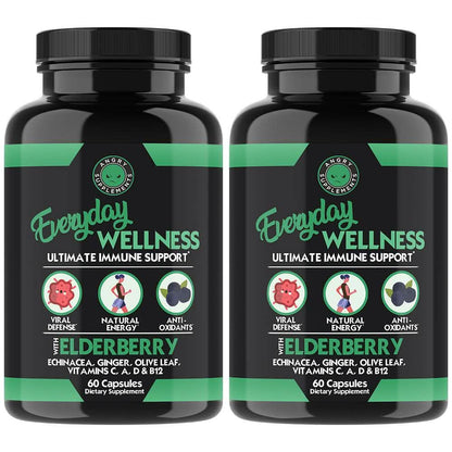 2-Pack: Everyday Wellness Immune Support with Elderberry and Vitamin C DailySale