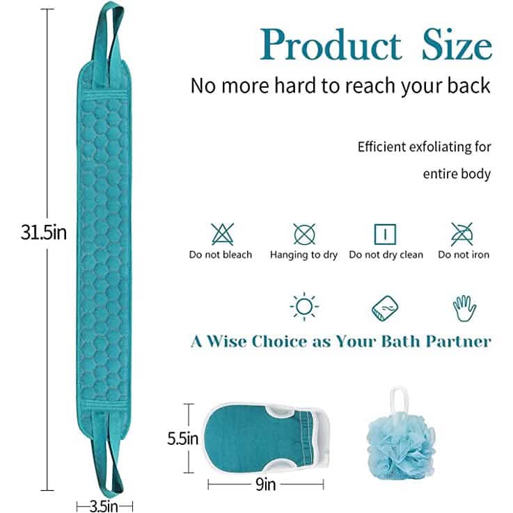 2-Pack: Exfoliating Body Scrubber Set DailySale