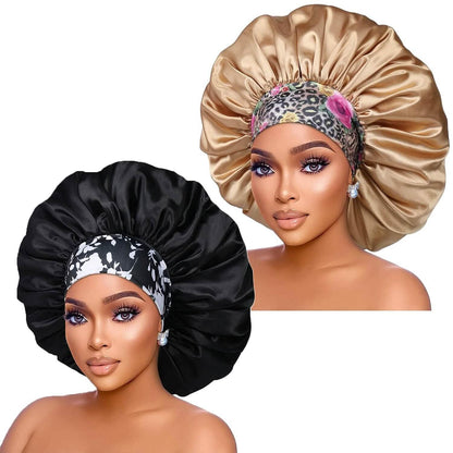 2-Pack: Extra Large Satin Bonnets for Sleeping DailySale