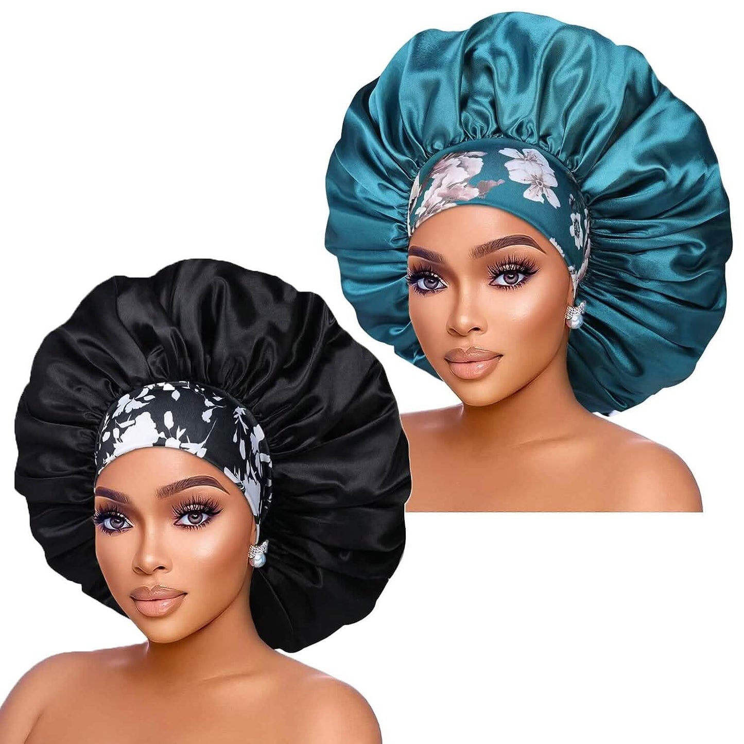 2-Pack: Extra Large Satin Bonnets for Sleeping DailySale