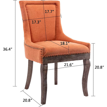 2-Pack: Fabric Upholstered Side Chairs Set DailySale
