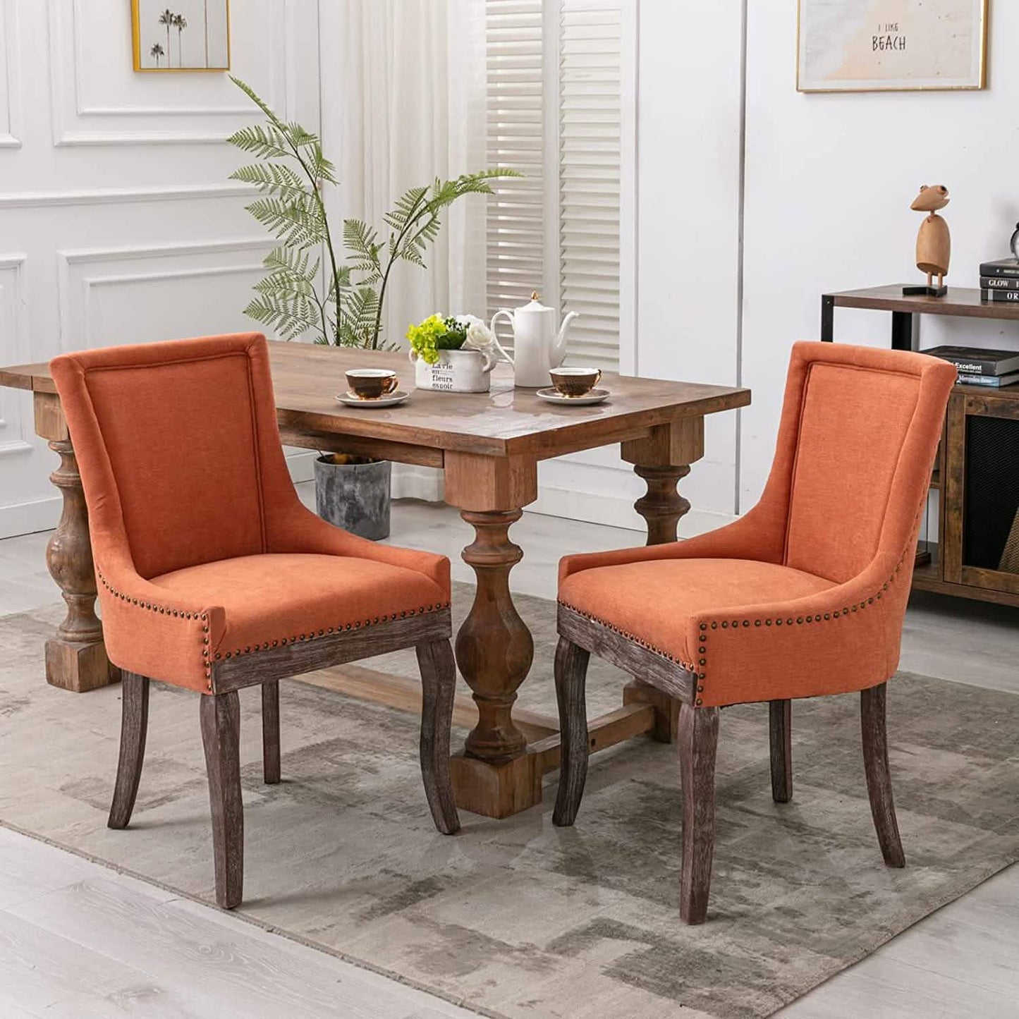 2-Pack: Fabric Upholstered Side Chairs Set DailySale