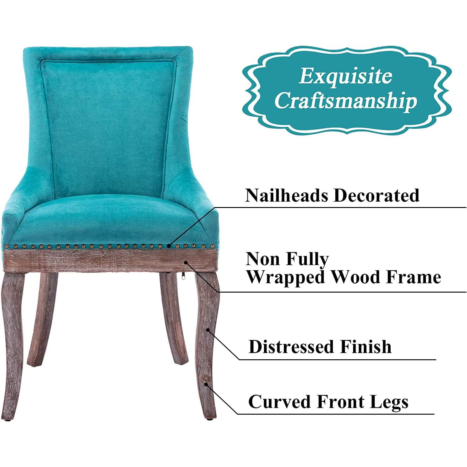 2-Pack: Fabric Upholstered Side Chairs Set DailySale