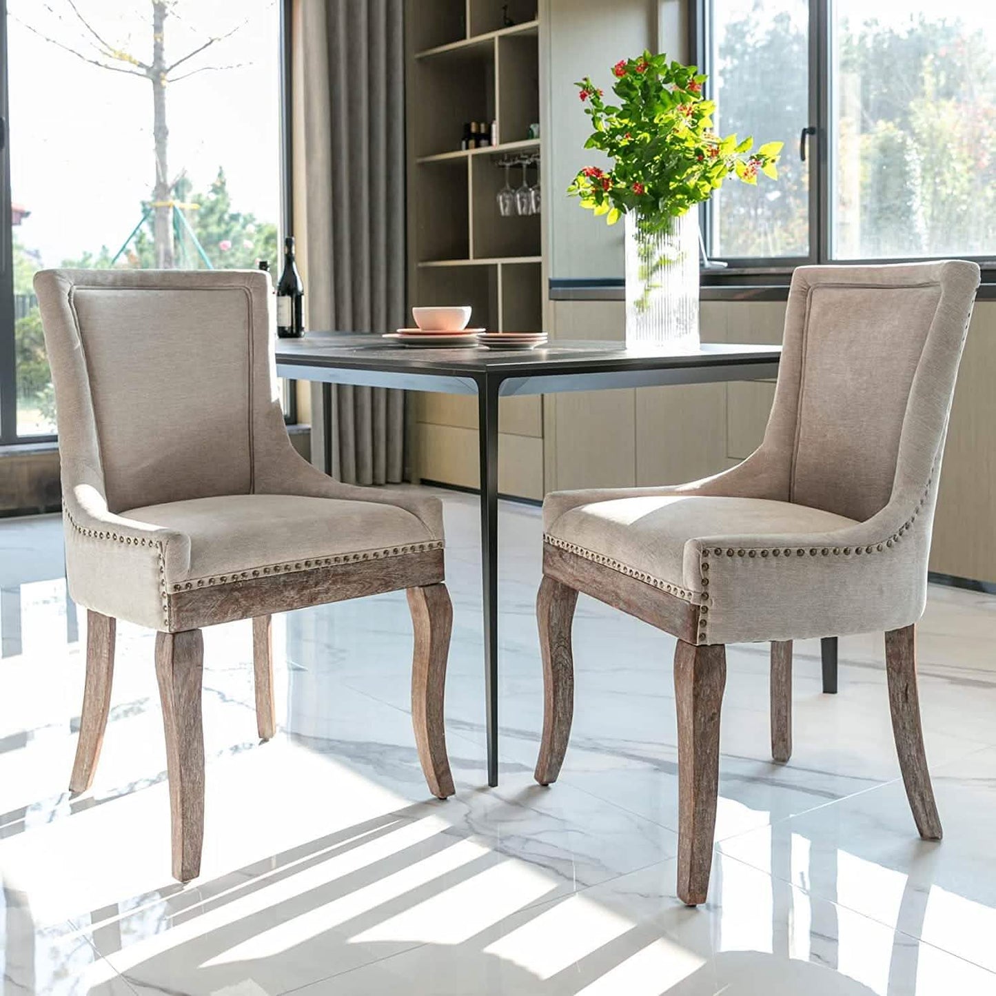 2-Pack: Fabric Upholstered Side Chairs Set DailySale