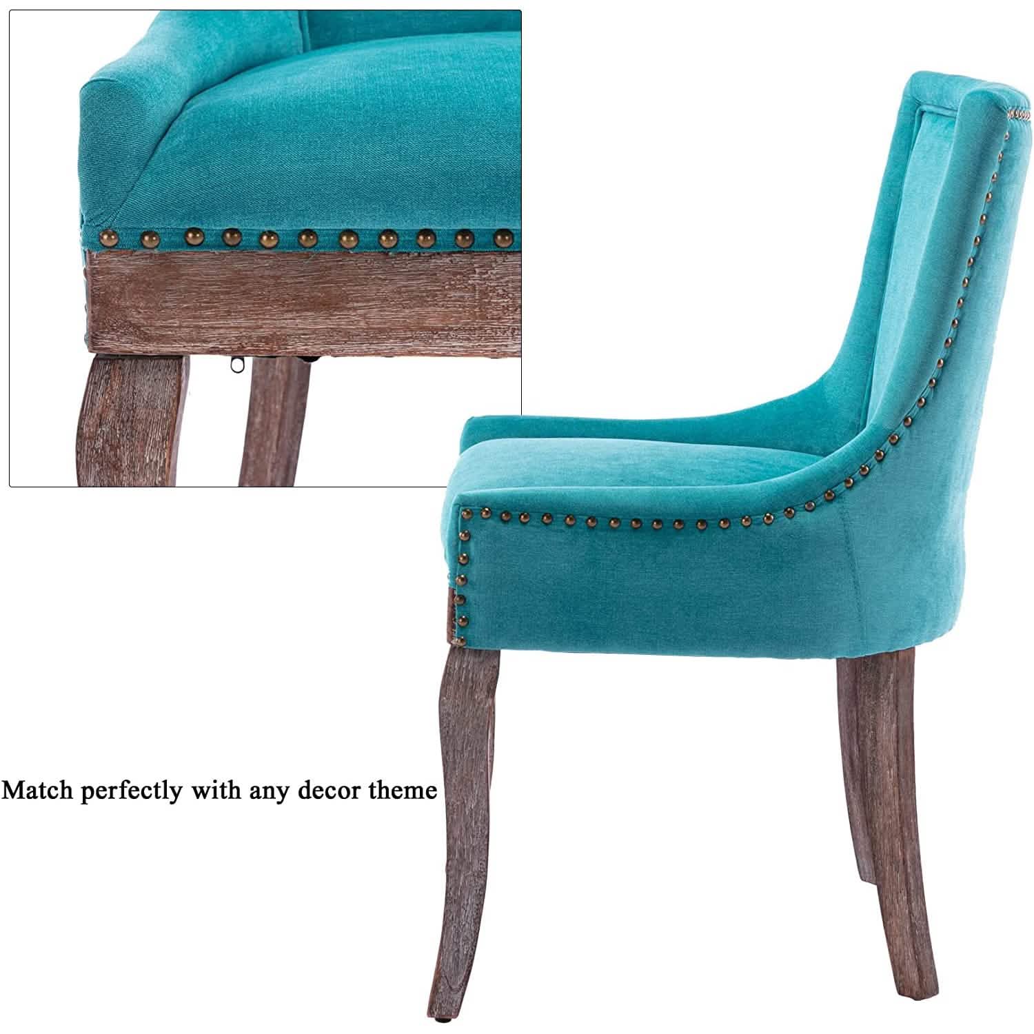 2-Pack: Fabric Upholstered Side Chairs Set DailySale