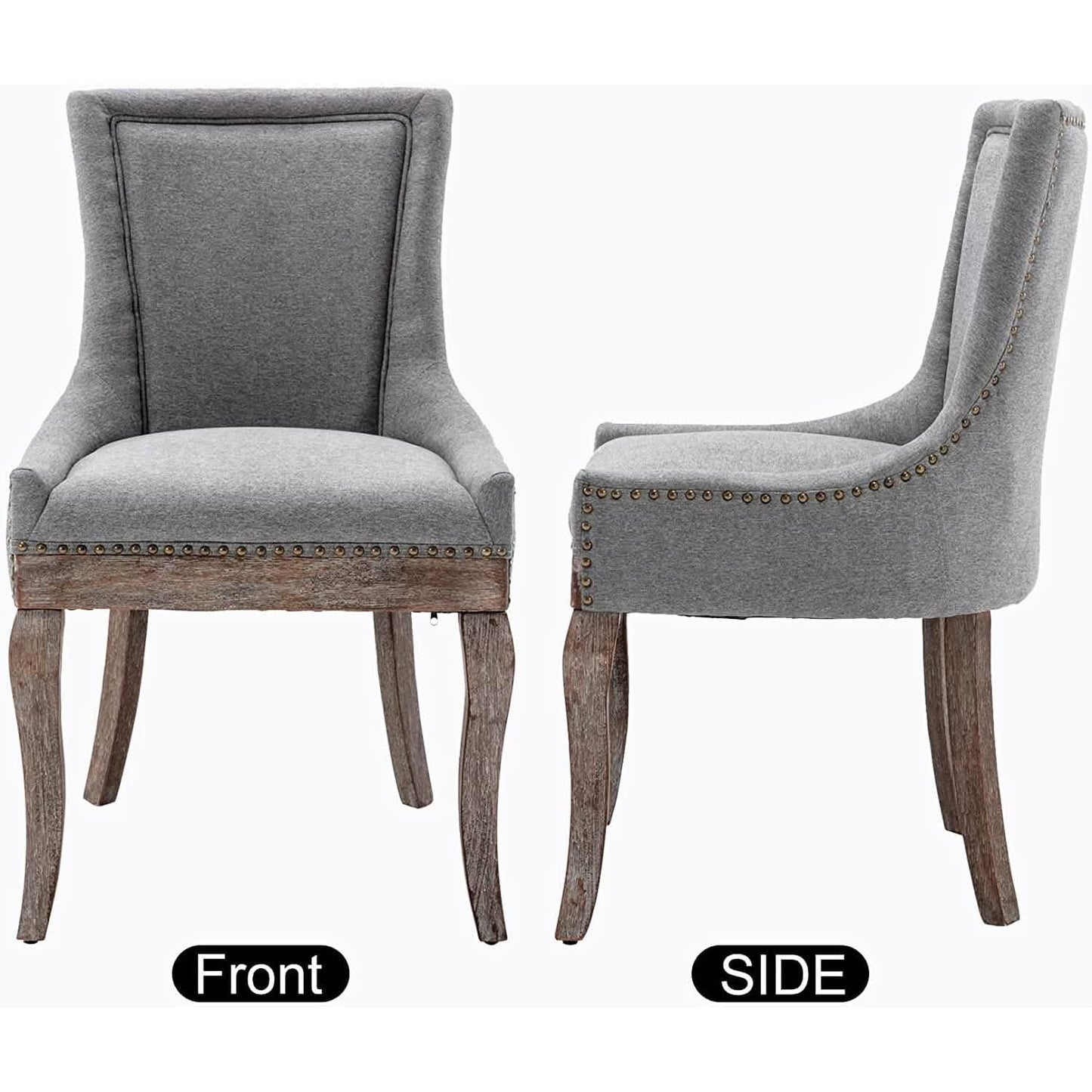 2-Pack: Fabric Upholstered Side Chairs Set DailySale