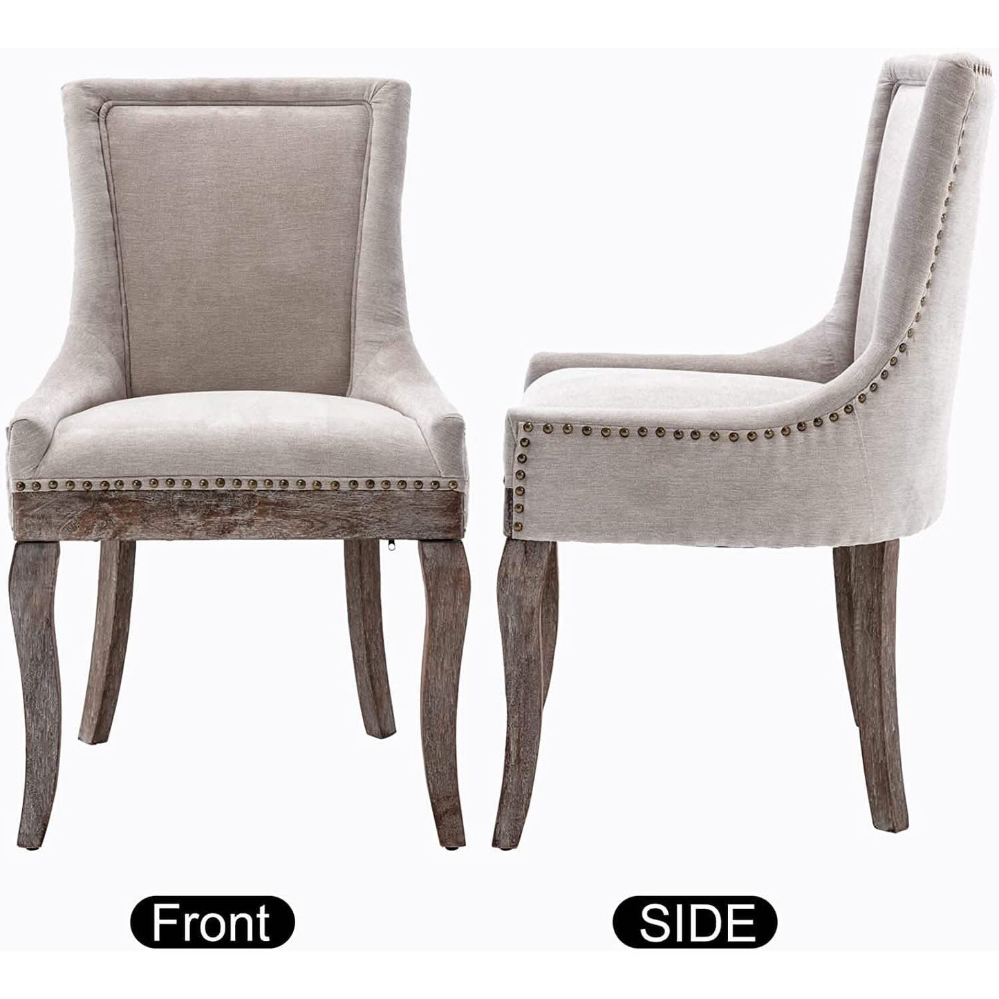 2-Pack: Fabric Upholstered Side Chairs Set DailySale