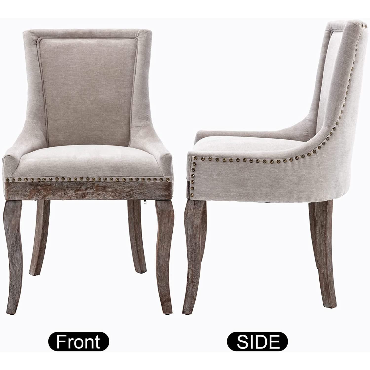 2-Pack: Fabric Upholstered Side Chairs Set DailySale