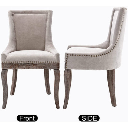 2-Pack: Fabric Upholstered Side Chairs Set DailySale