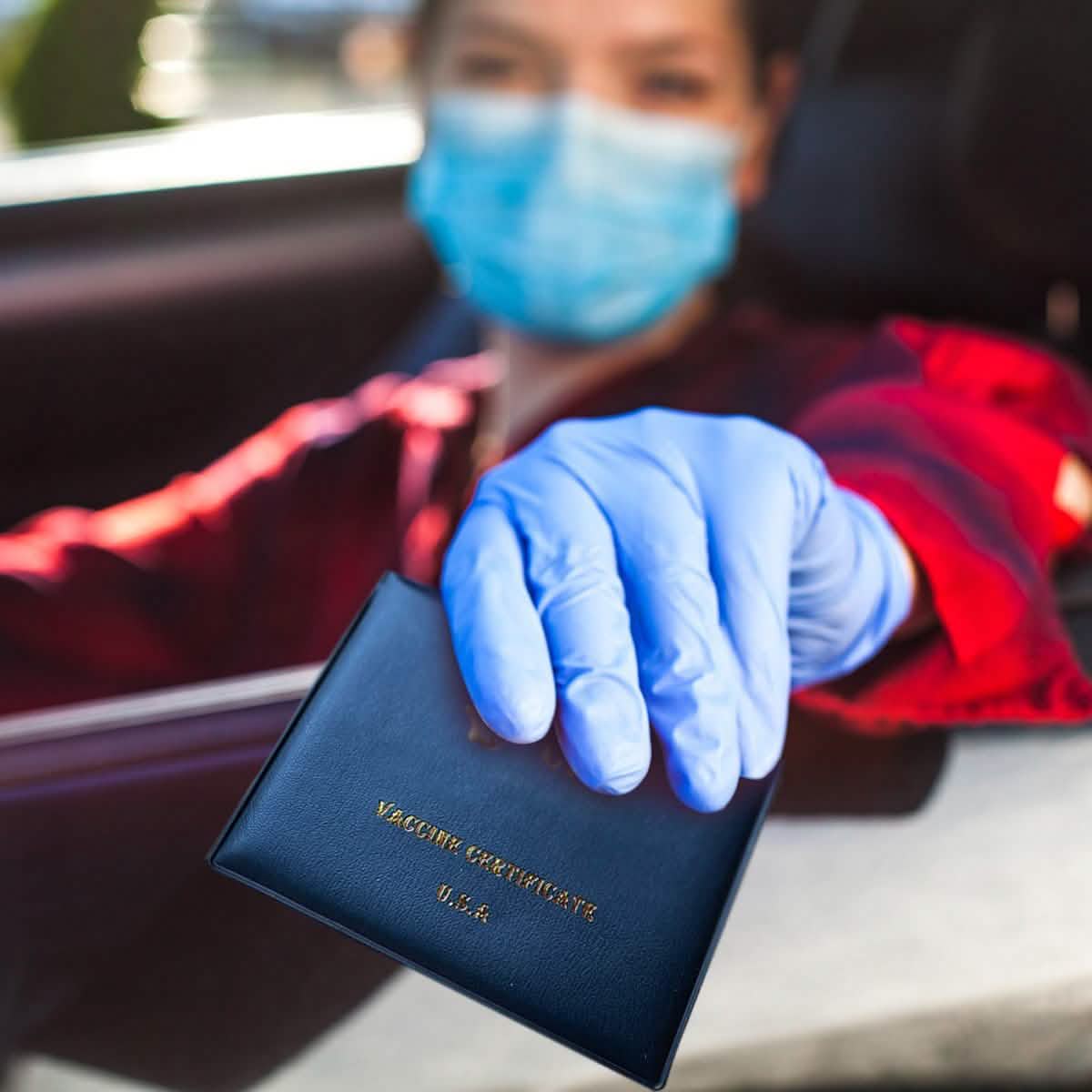 2-Pack: Faux Leather CDC Vaccination Card Immunization Record Protector Holder DailySale