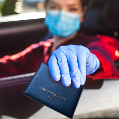 2-Pack: Faux Leather CDC Vaccination Card Immunization Record Protector Holder DailySale
