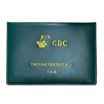 2-Pack: Faux Leather CDC Vaccination Card Immunization Record Protector Holder DailySale