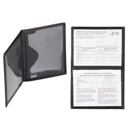 2-Pack: Faux Leather CDC Vaccination Card Immunization Record Protector Holder DailySale
