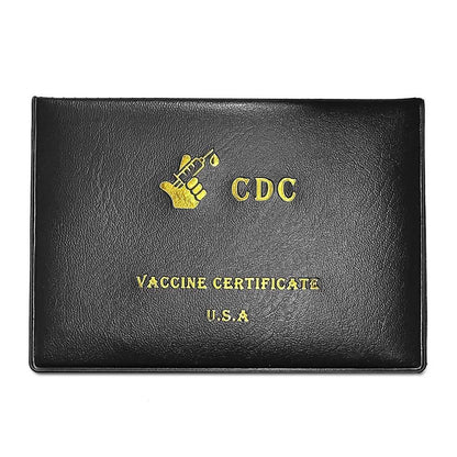 2-Pack: Faux Leather CDC Vaccination Card Immunization Record Protector Holder DailySale