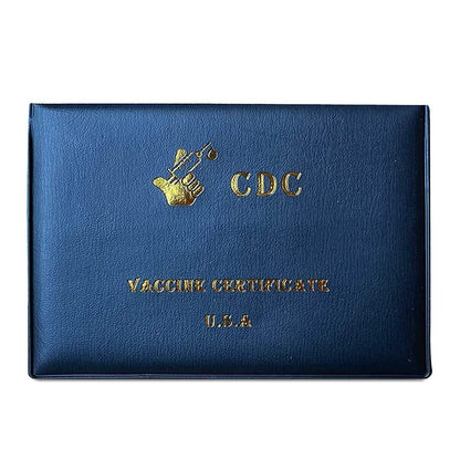 2-Pack: Faux Leather CDC Vaccination Card Immunization Record Protector Holder DailySale
