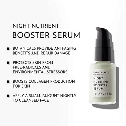 2-Pack: Fig+Yarrow Night Nutrients Booster Serum 1 FL OZ DailySale
