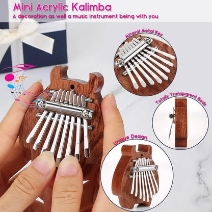 2-Pack: Finger Thumb Piano Mini Kalimba with 8 Keys DailySale