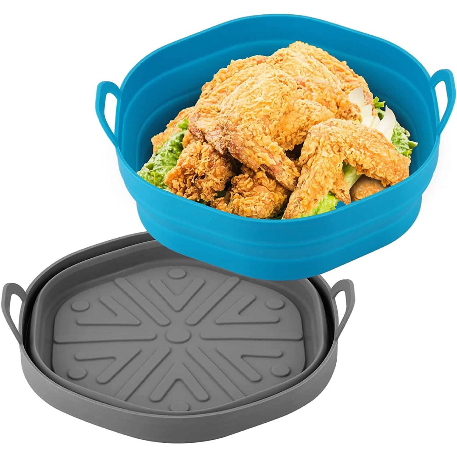 2-Pack: Foldable Silicone Air Fryer Liner DailySale