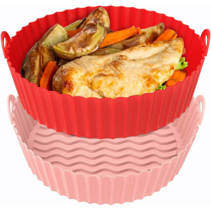 2-Pack: Foldable Silicone Air Fryer Liner DailySale