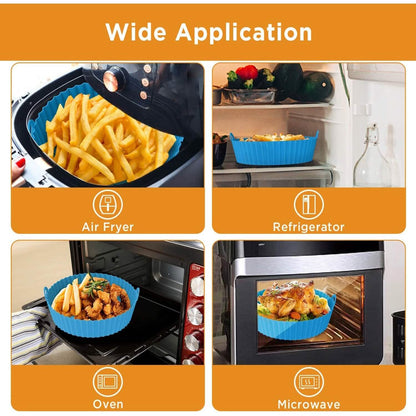 2-Pack: Foldable Silicone Air Fryer Liner DailySale