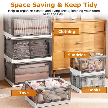 2-Pack: Foldable Storage Bins Collapsible Storage Box Organizer DailySale