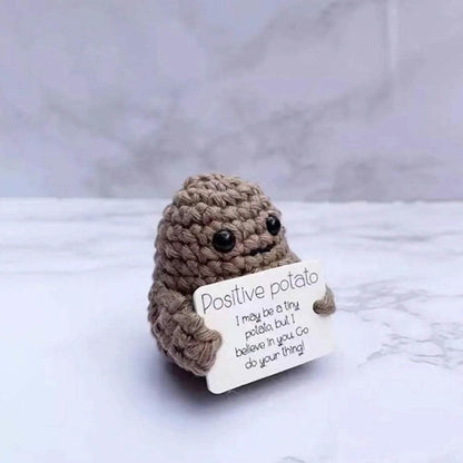 2-Pack: Funny Positive Potato Cute Wool Knitting Doll DailySale