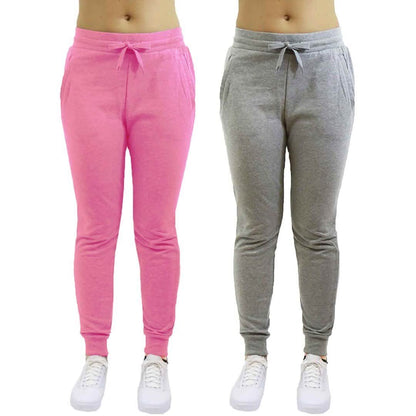 2-Pack: Galaxy By Harvic Women's Heavyweight Fleece-Lined Joggers DailySale