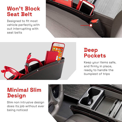 2-Pack: Gap Filler Car Seat Organizer DailySale