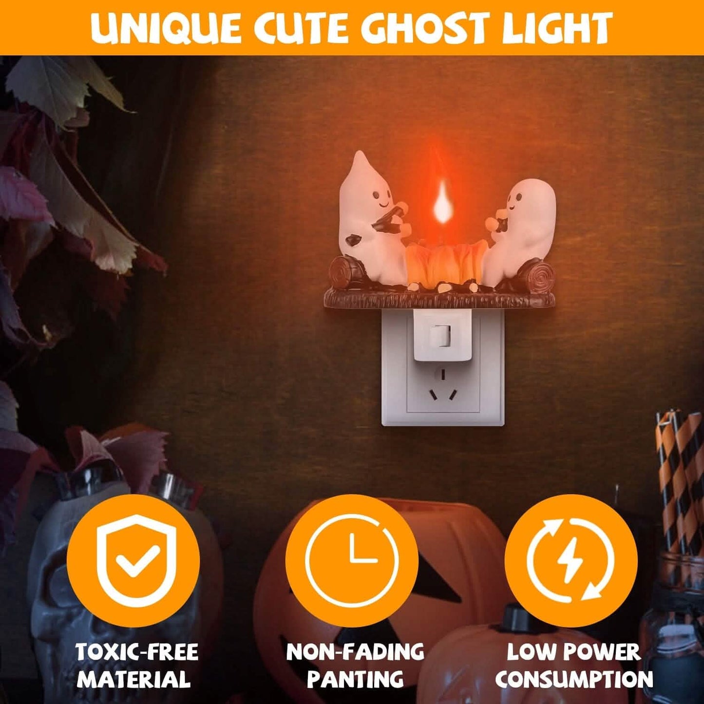 2-Pack: Ghost Campfire Flickering Flame Night DailySale