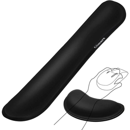 2-Pack: Gimars Upgrade Enlarge Gel Memory Foam Set Keyboard Wrist Rest Pad DailySale