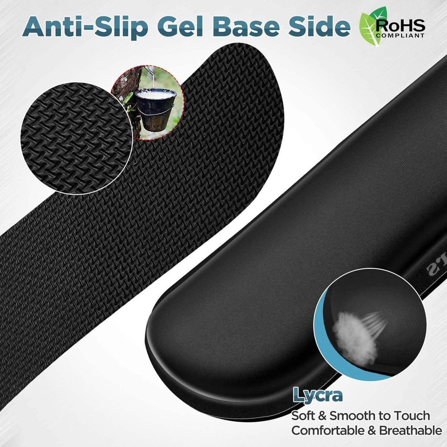 2-Pack: Gimars Upgrade Enlarge Gel Memory Foam Set Keyboard Wrist Rest Pad DailySale